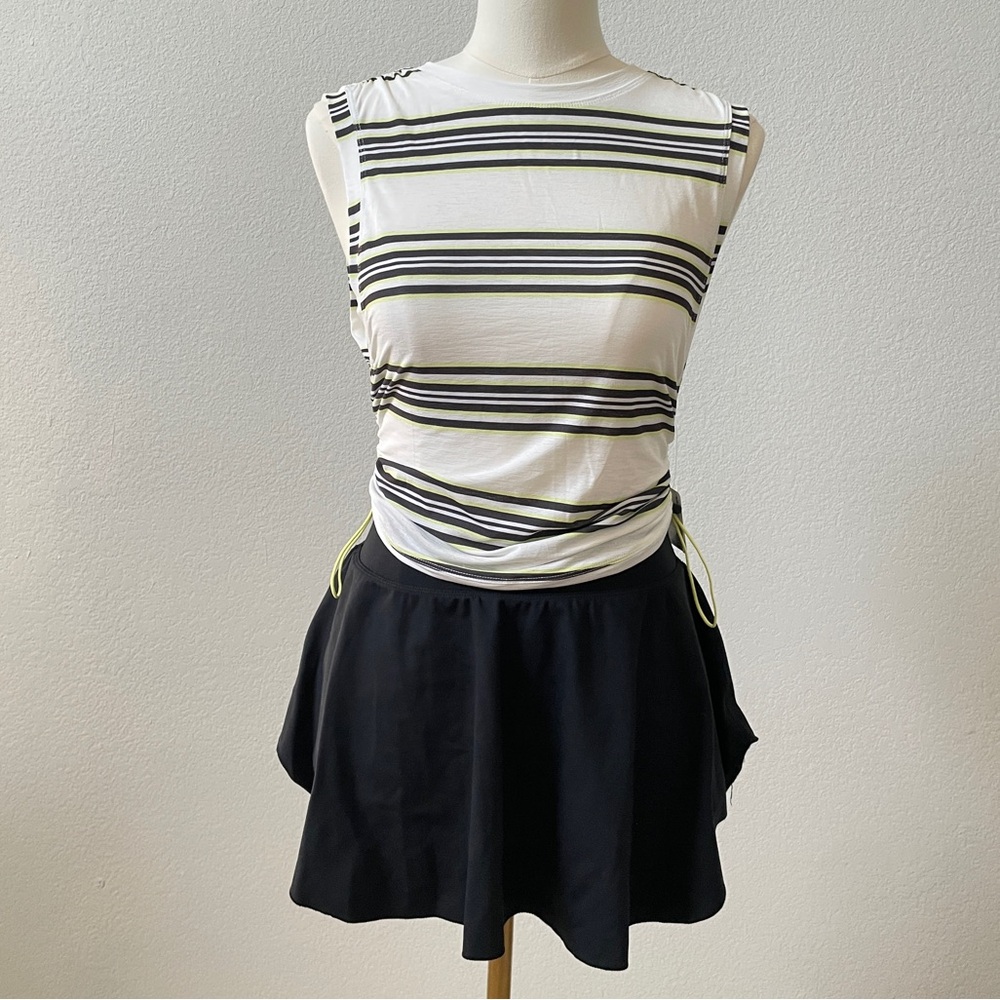 Golf Puckleball Black Mini Skort